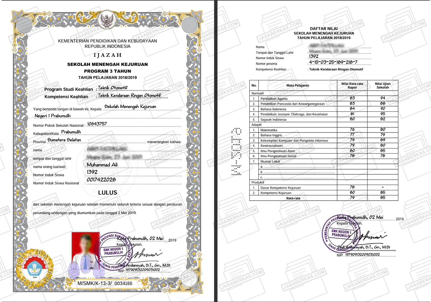 Ijazah SD - SMP - SMK - PAKET C