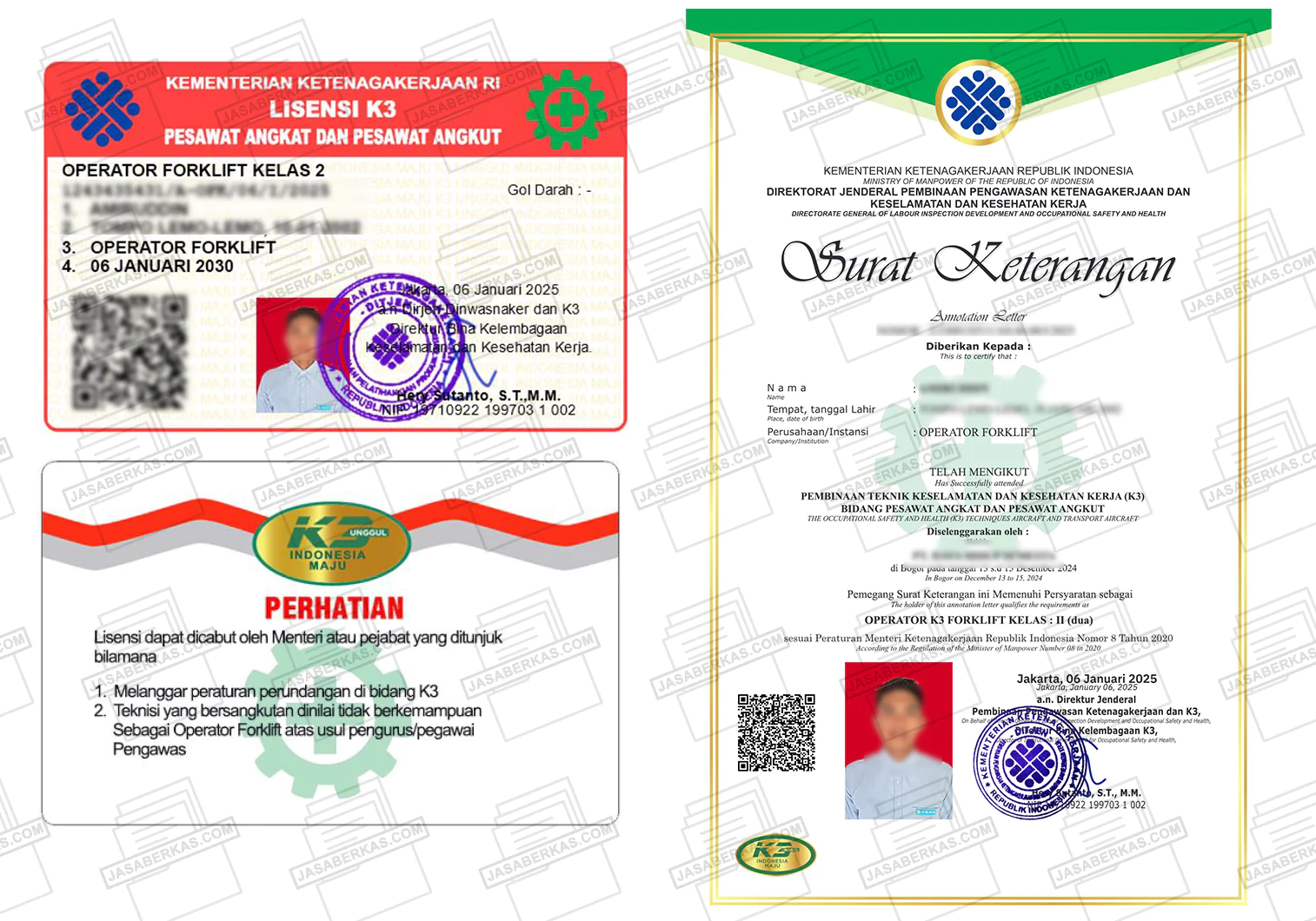 SIO Forklift + Sertifikat