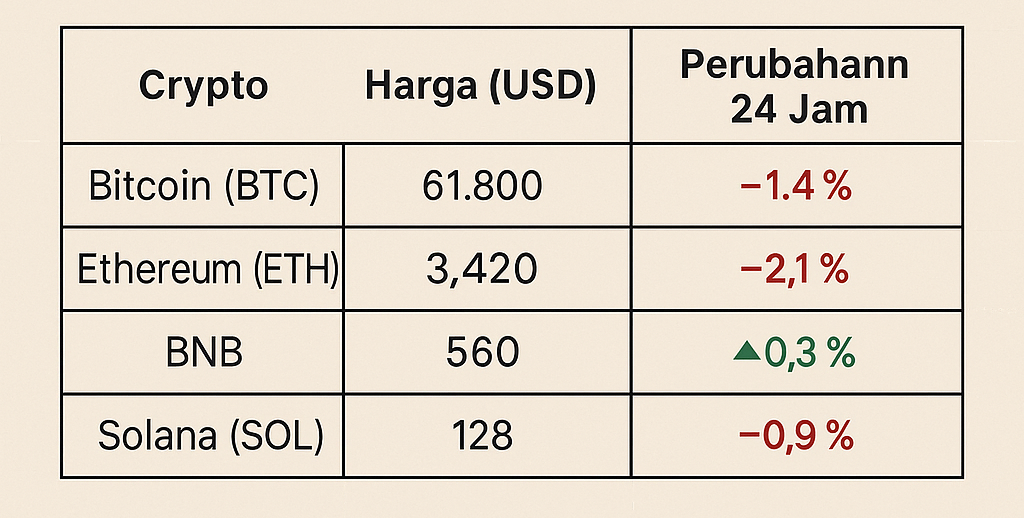 Update Harga Emas dan Crypto Hari Ini – Apa yang Perlu Kamu Lakukan?